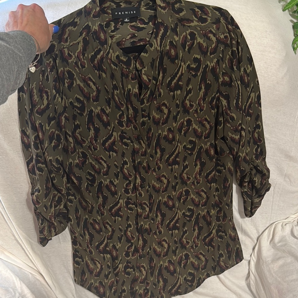 Renice Animal Print Blouse